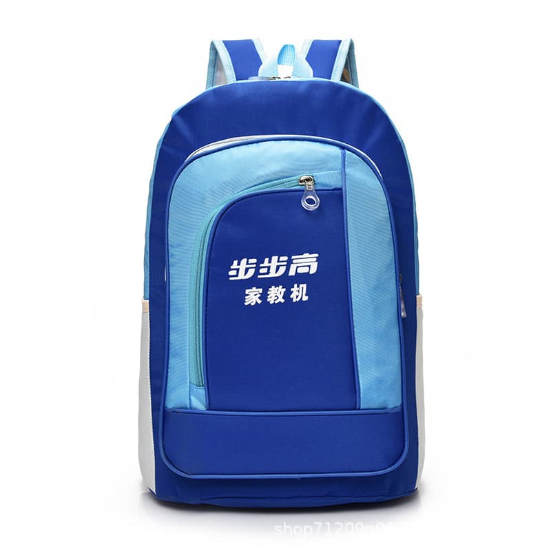New Gift Backpack in Blue and Pink Wool Material, Fashion Simple Large Capacity Versatile Medium Backpack