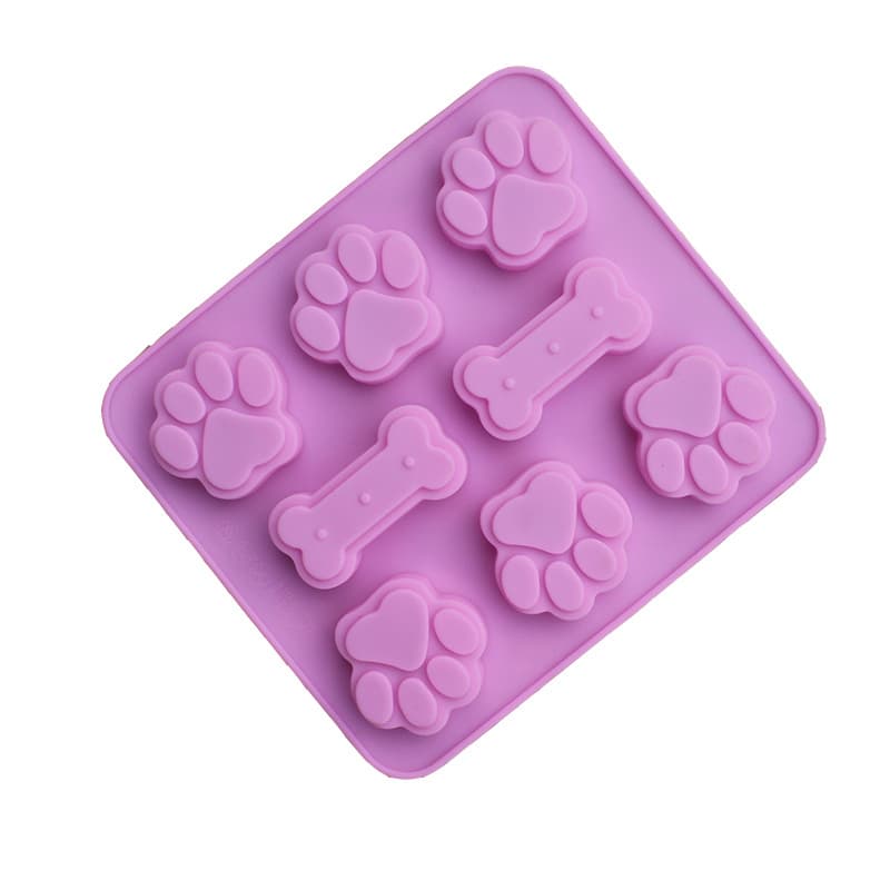 Silicone Cat Paw Bone Cake Mold Handmade Soap Mold Chocolate Cake Mold Jelly Pudding Mousse Mold High Temperature Resistant