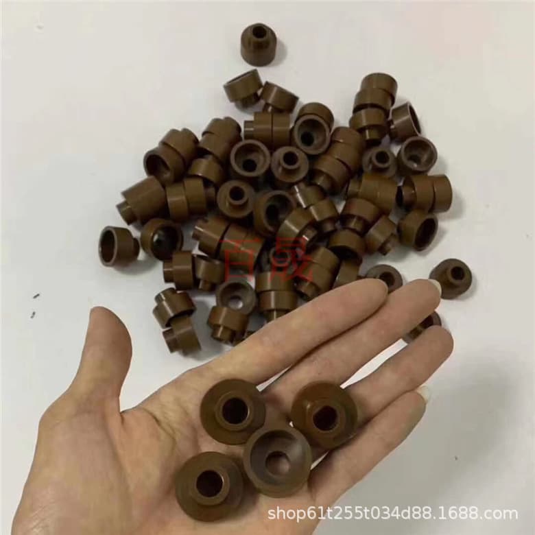 Polyimide PI Sheet/Rod Thermosetting High Temperature Resistant SP-21 PI Rod Brown Heat Insulation Cap PI Machining CNC