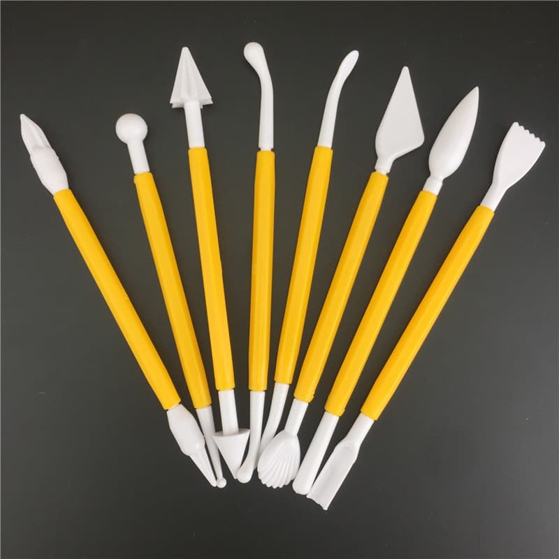 8-Piece Sugar Cake Carving Pen Set, Cake Knife, DIY Sugar Flower Modeling Baking Tool, Cake Mold