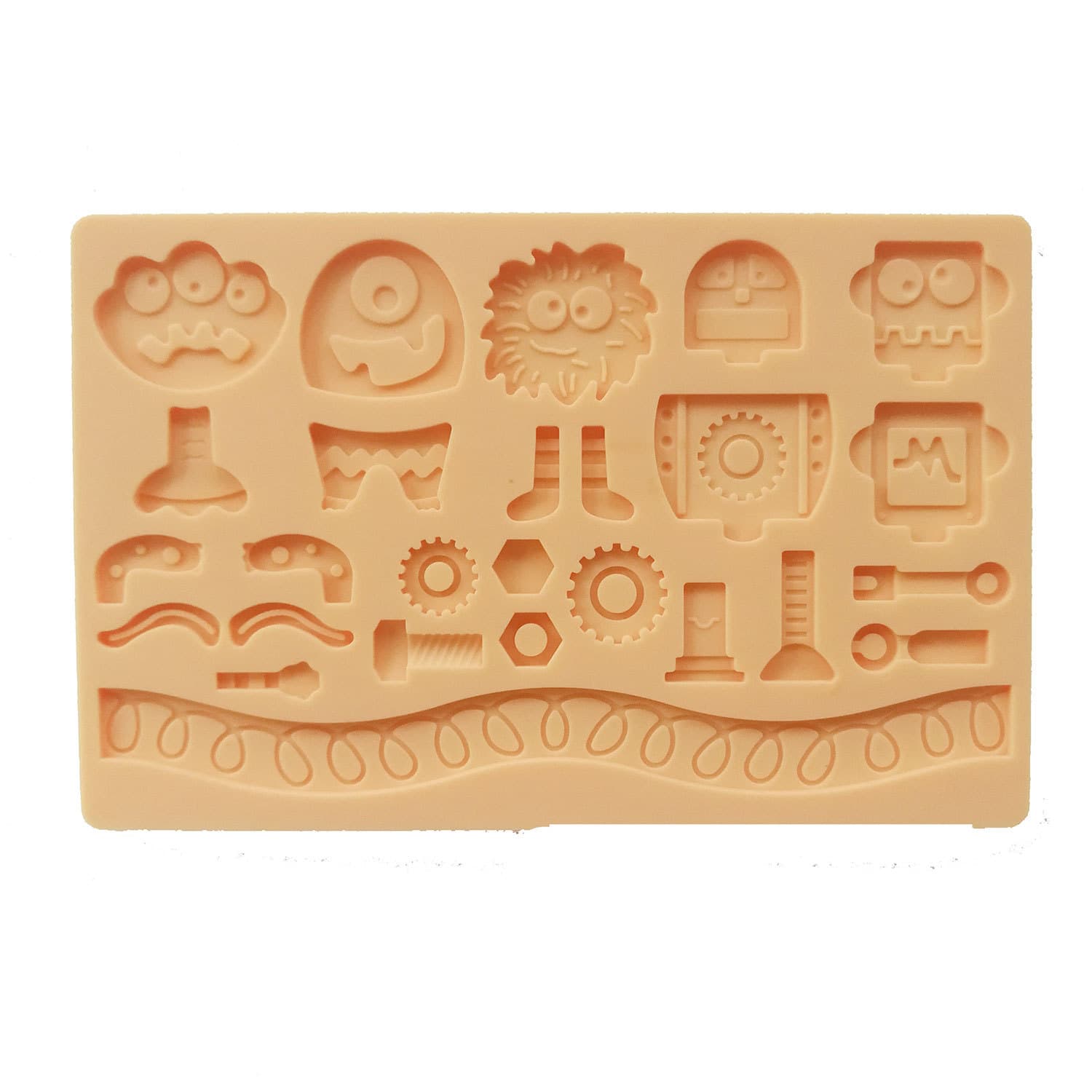 3D Silicone Mold Robot Shaped Cake Decorating Tools