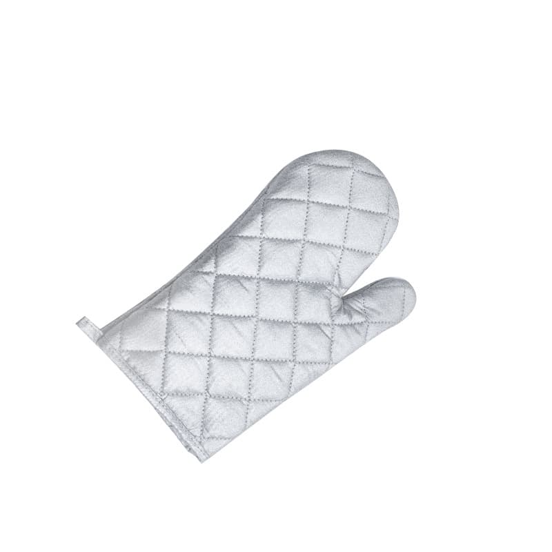 Manufacturer supply in-stock silver-coated gloves, kitchen household oven microwave heat-resistant high-temperature thickened pure cotton gloves.