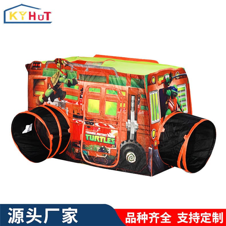 Custom processing of cartoon pop-up children's play tents, indoor playhouses for babies, and crawling tents for infants.
