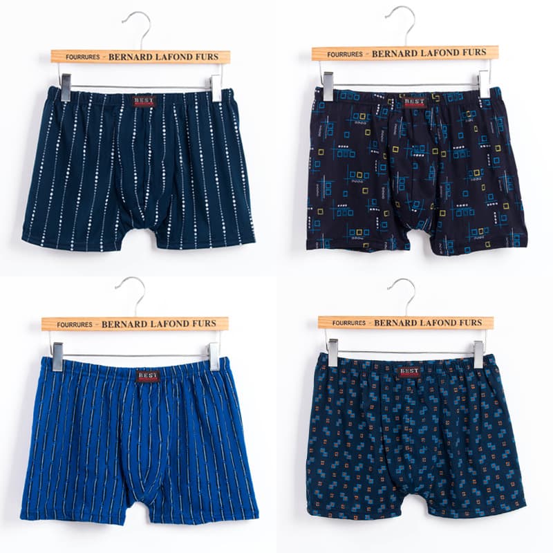 Street Stall Five-Yuan Model Men's Boxer Briefs, Non-Cotton Breathable Shorts, Drop Shipping