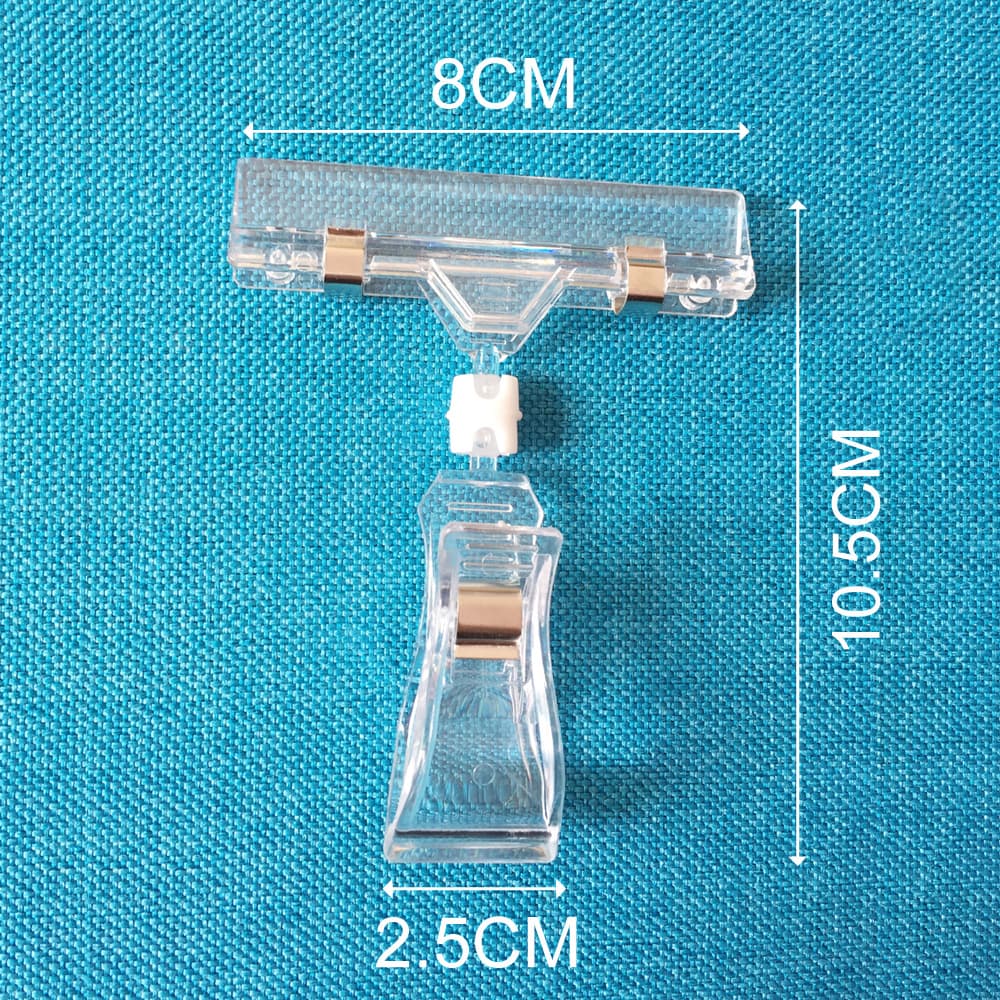 Manufacturer Produces Advertising Clips POP Clips Double-headed Clips Shelf Label Clips Explosion Sticker Clips Bulk Discount