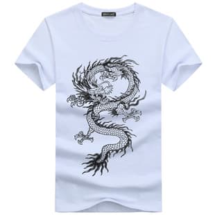 2020 Summer New Trendy Men Printed Korean Version Half Sleeve Tee Slim Round Neck Short Sleeve Men T-Shirt Wholesale