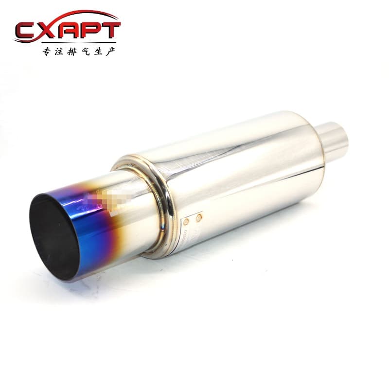Universal Car Modification Rear Straight Exhaust HKS Exhaust Pipe Direct Out Muffler Sound Enhancement Color Blue Manufacturer