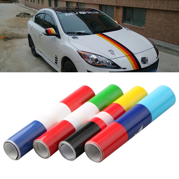 Cross-border car color-changing film Germany, France, Italy and the United Kingdom tri-color flag stickers modified personalized decorative car stickers