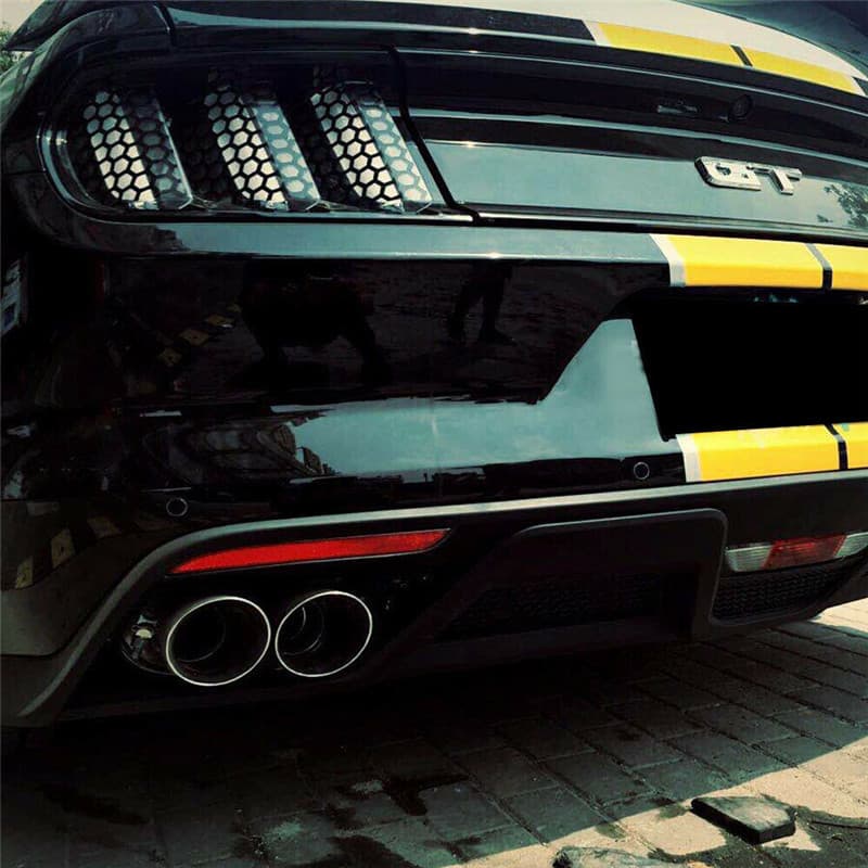 6pc/set Honeycomb Car Rear Tail Light Decorative Stickers Suitable for 2015 to 2017 Ford Mustang