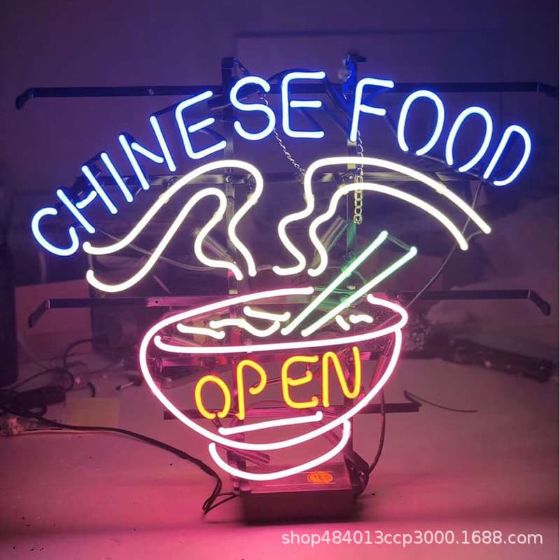 Cross-border neon sign advertising led light sign handmade glass neon light custom glass tube led neon sign