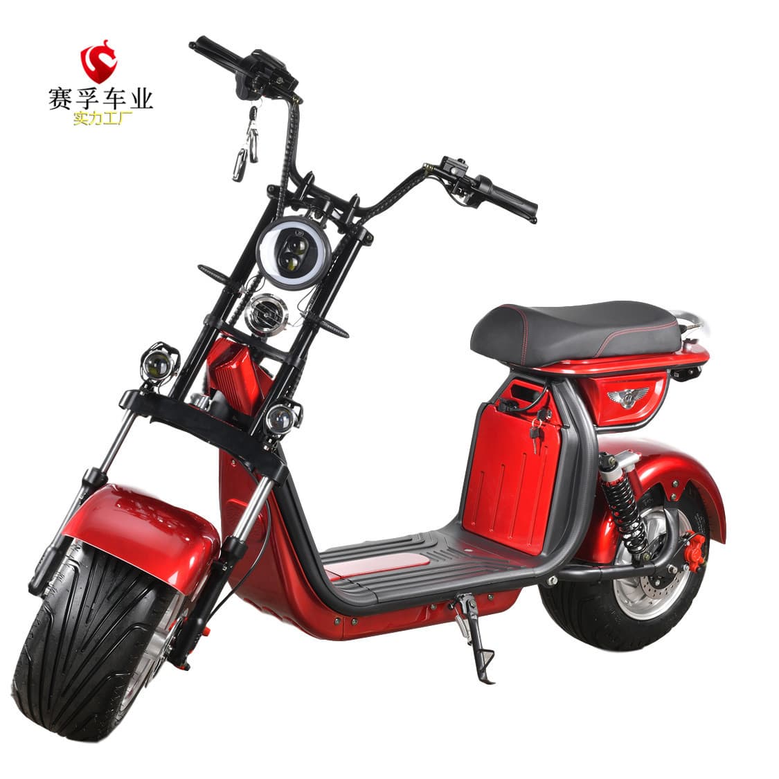 New Export Wide Wheel Citycoco Electric Harley-Style Scooter