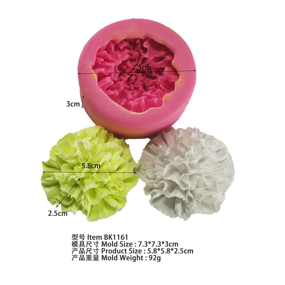 BK1161 aromatherapy plaster diy mold carnation flower mold homemade aromatherapy candle diy material mold