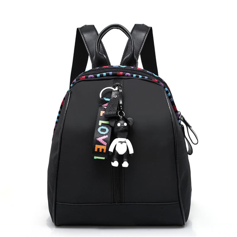 Oxford Cloth Women's Backpack 2020 Spring New, Korean Trendy Fashion Ribbon Solid Color Two-Strap Backpack
