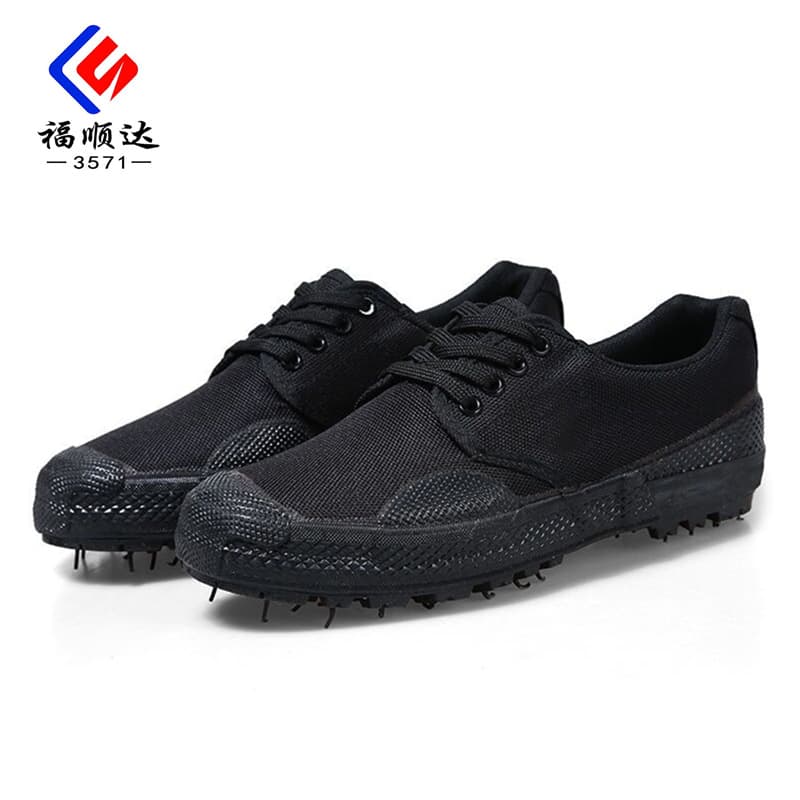 Fushunda 3571 Liberation Shoes Low-Cut Vulcanized Rubber Sole Construction Work Labor Protection Canvas Rubber Shoes