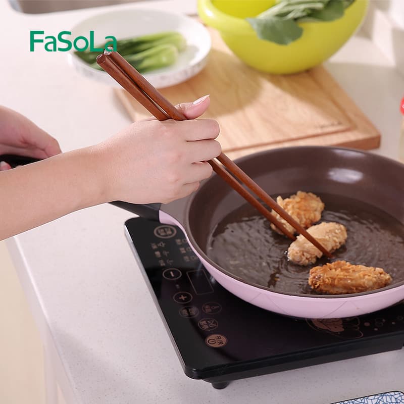 FaSoLa Extra Long Chopsticks for Hot Pot, Noodle Lifting, Frying, Oil Stick Cooking, and Serving Chopsticks for Home Use