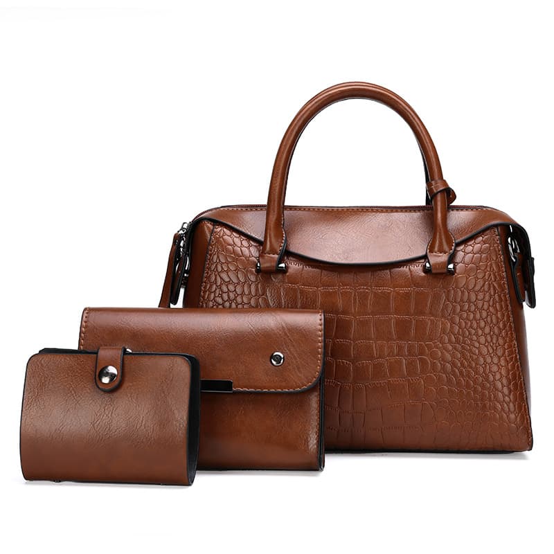 2020 Autumn/Winter New European and American Fashion Versatile Bag Set Large Capacity Women's Handbag Tote Shoulder Crossbody Manufacturer