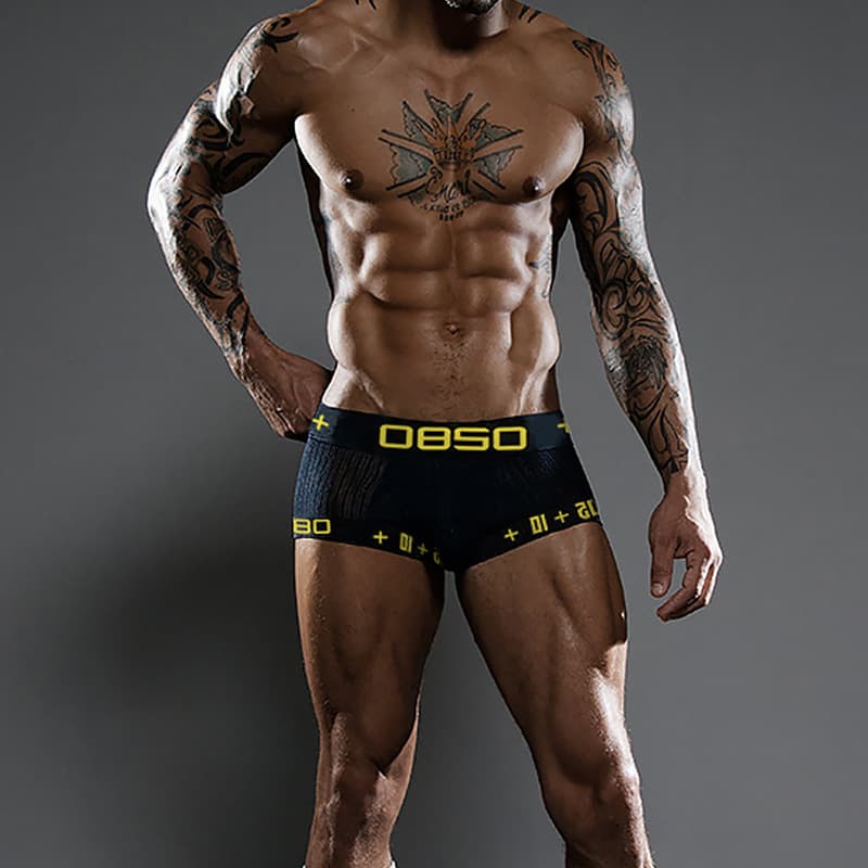 BS 85 Men's Boxer Briefs Cotton Plus Size New Sexy Fashion BS3514