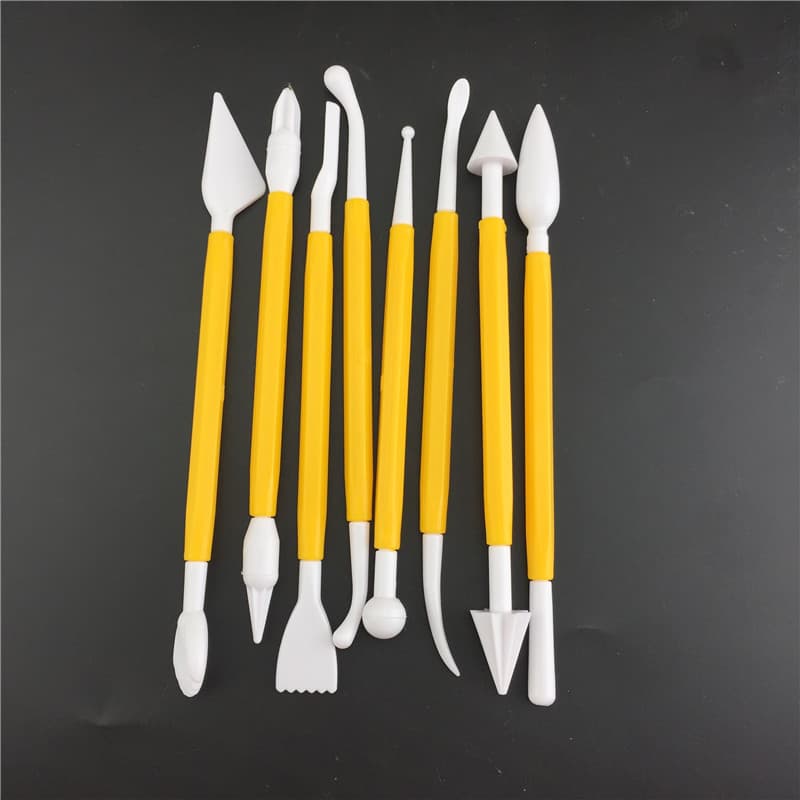 DIY Sugar Craft Tool 8-Piece Engraving Knife Pen Sugar Flower Modeling Tool Mold, No Mold Cake Mold