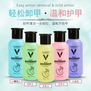 Nail Crystal Liquid Cross-border Best Seller VINIMAY New Nail Polish Remover Quick Cleaning Brush Cleaner Transparent Liquid
