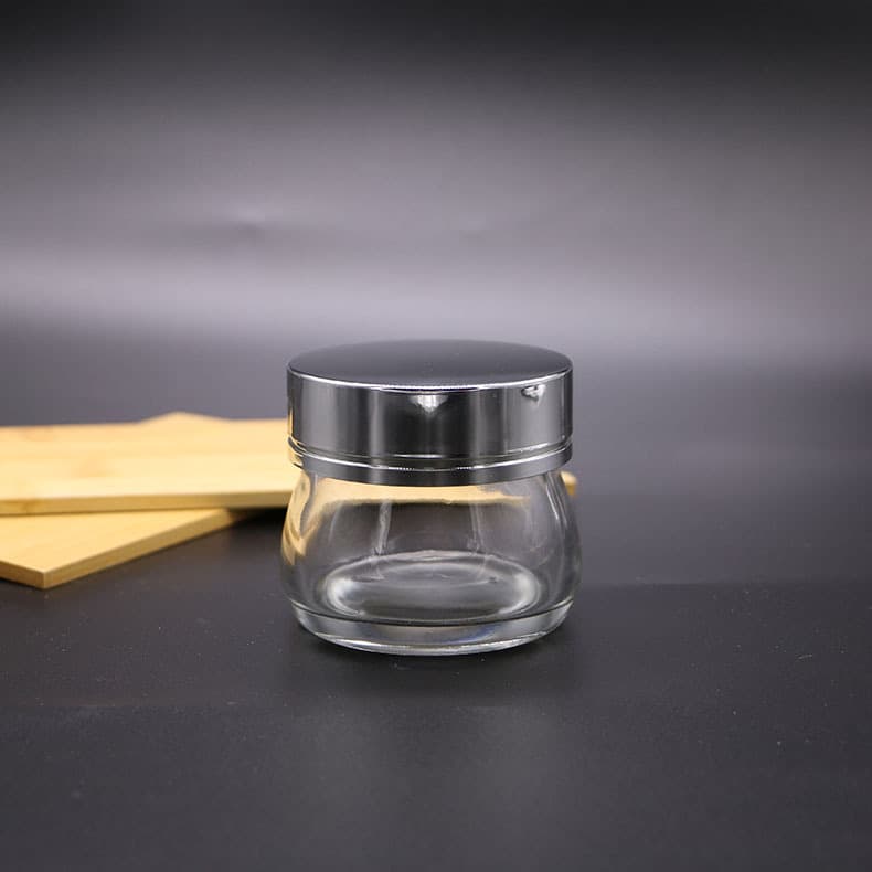 Transparent 100g Wide Mouth Mask Glass Bottle Facial Cream Bottle Propolis Bottle Hair Wax Hair Mask Cream Bottle Chinese Herbal Medicine Bottle