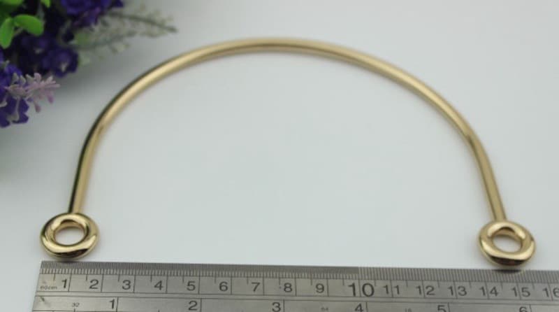 Bag Metal Handle Accessories, Handbag Hardware Fittings, DIY Bag Accessories, Light Gold Bag Handle