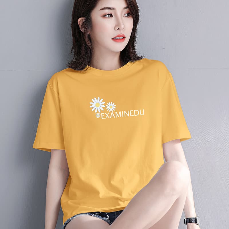2023 New Women's Loose Fit Short Sleeve T-Shirt, Summer Thin Base Layer, Trendy Ins Style Top