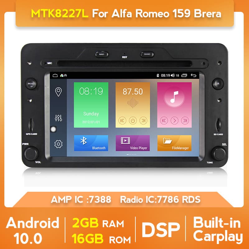 Car Navigation with Reverse Camera, Bluetooth, and CD Player for Alfa Romeo 159 Brera