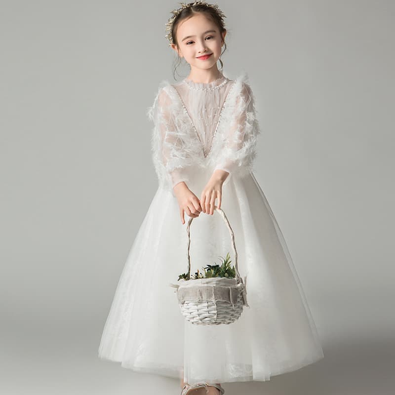Children's Princess Dress Birthday Party Performance Fashionable Puffy Tulle Skirt 2025 Style Small Kids Formal Gown