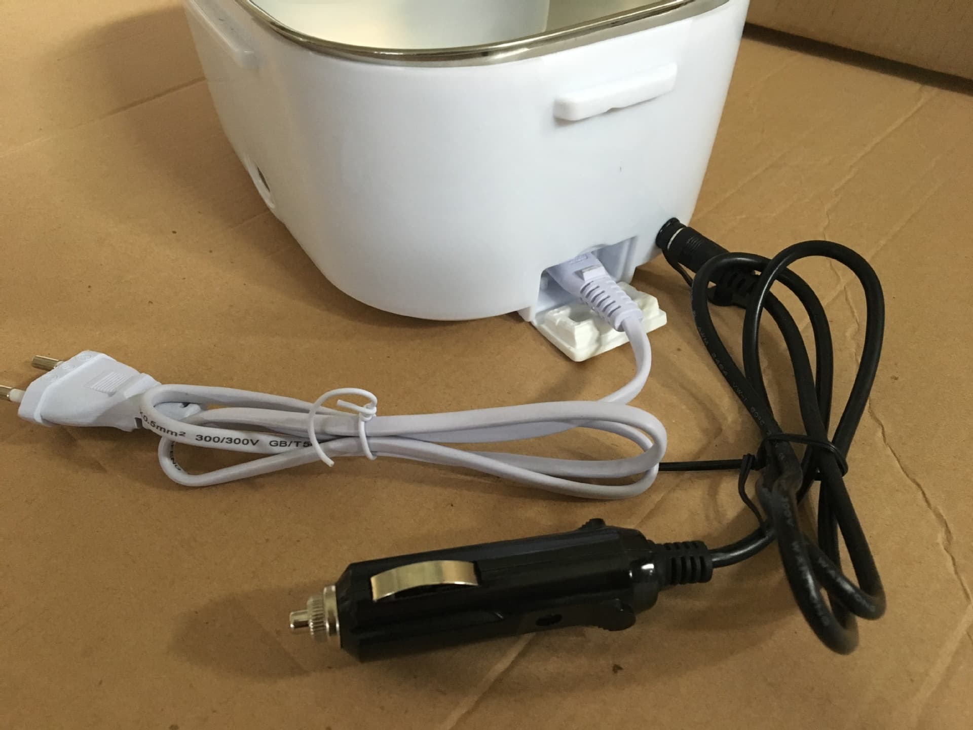 Specialized in Cross-border Trade Dual-Use Stainless Steel Lunch Box 110V+12V/220V+12V Export Heating Lunch Box