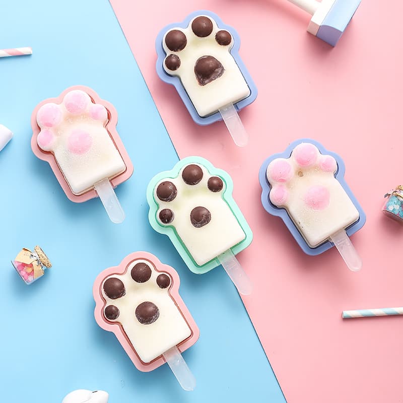 Ice Pop Mold for Home Use, DIY Ice Cream Popsicle Maker, Silicone Ice Cube Tray for Homemade Frozen Treats