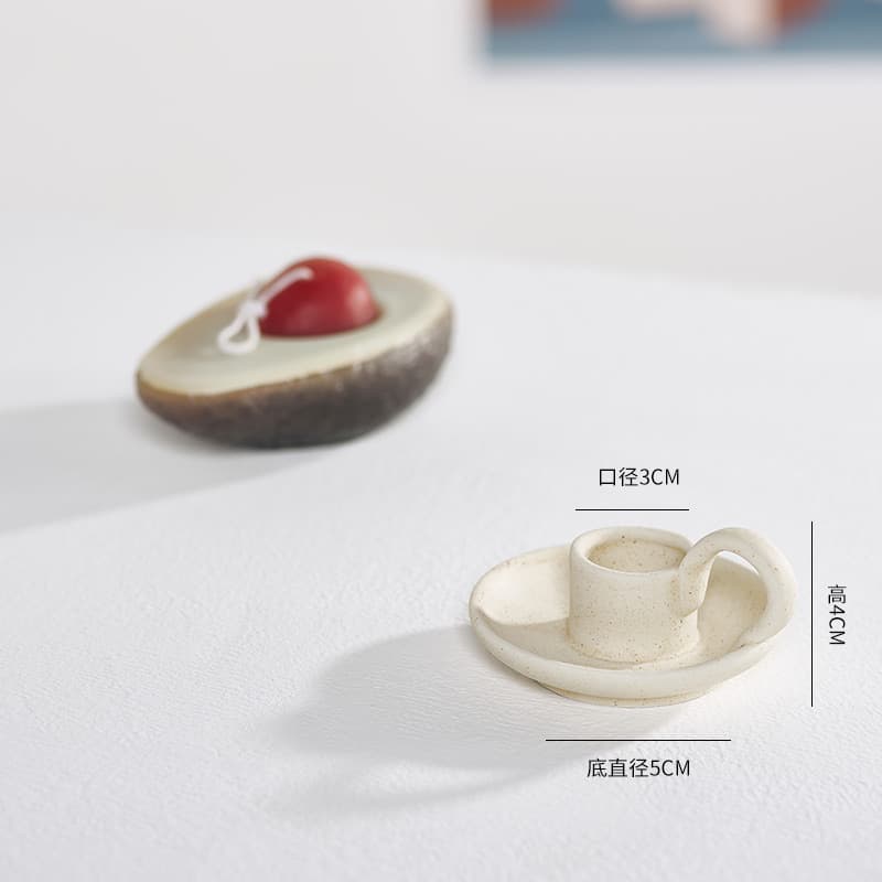 Ins Ceramic Candle Holder Nordic Style Home Decor Candle Holder Household Ceramic Ornament Airbnb Photography Props