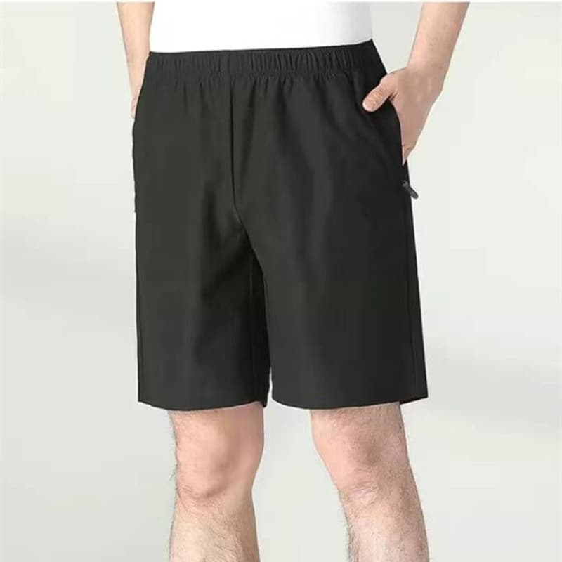 Summer Men's Knee-Length Shorts, Casual Pants for Middle-Aged and Elderly Men, Lightweight Sports and Leisure Trousers for Summer