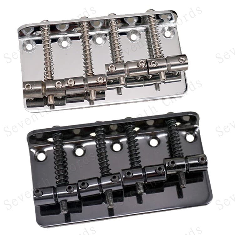 Four-string electric BASS bridge puller board 4-string BASS string bridge bridge 80mm five screw holes in a row