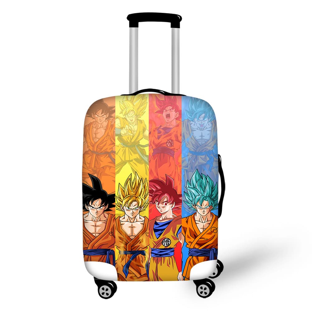 Son Goku Dragon Ball Travel Luggage Cover Suitcase Set AliExpress Source Custom Patterns