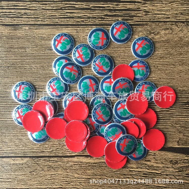 15MM Fit Alfa Romeo Remote Badge ALFA ROMEO Car Sticker Modified Car Emblem Key Decal