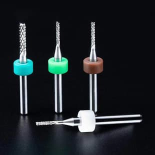 Factory Direct Supply Carbide PCB Corn End Mill Circuit Board PCB Engraving Cutter Tungsten Steel Coated PCB Wholesale