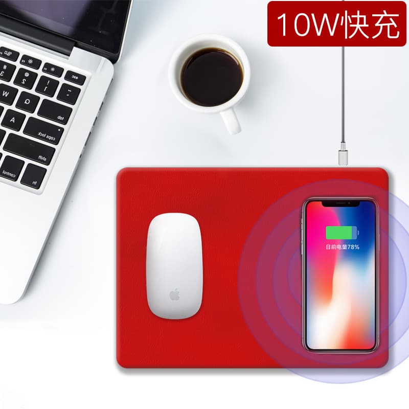 New creative wireless charging mouse pad wireless charger QI standard multifunctional desktop ultra-thin factory wholesale