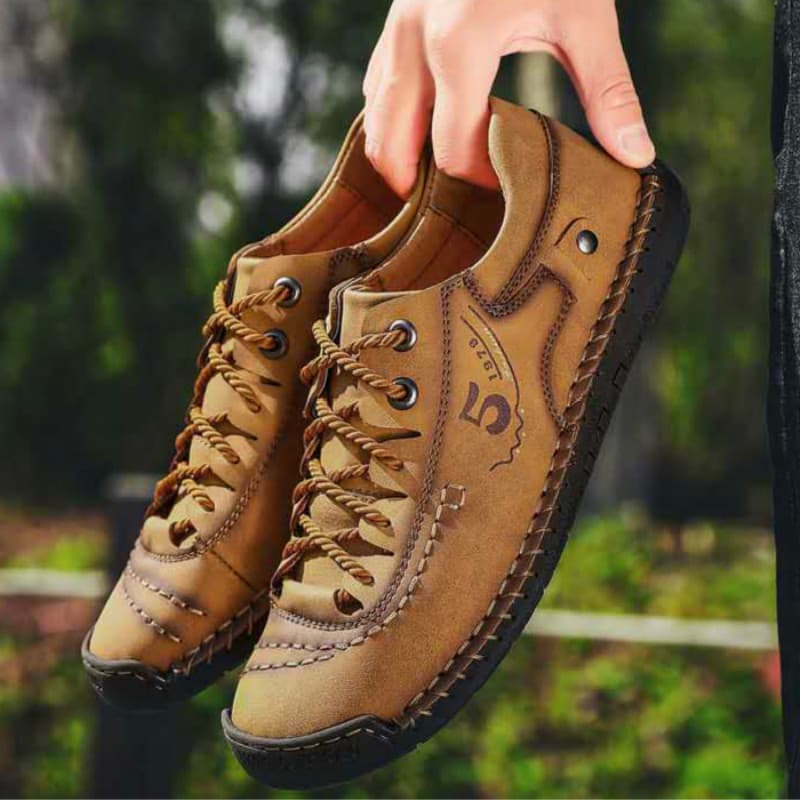 Cross-Border New Arrival Extra Large Men's Shoes Autumn Hand-Stitched Business Formal Leather Shoes Men's British Large Size Casual Shoes