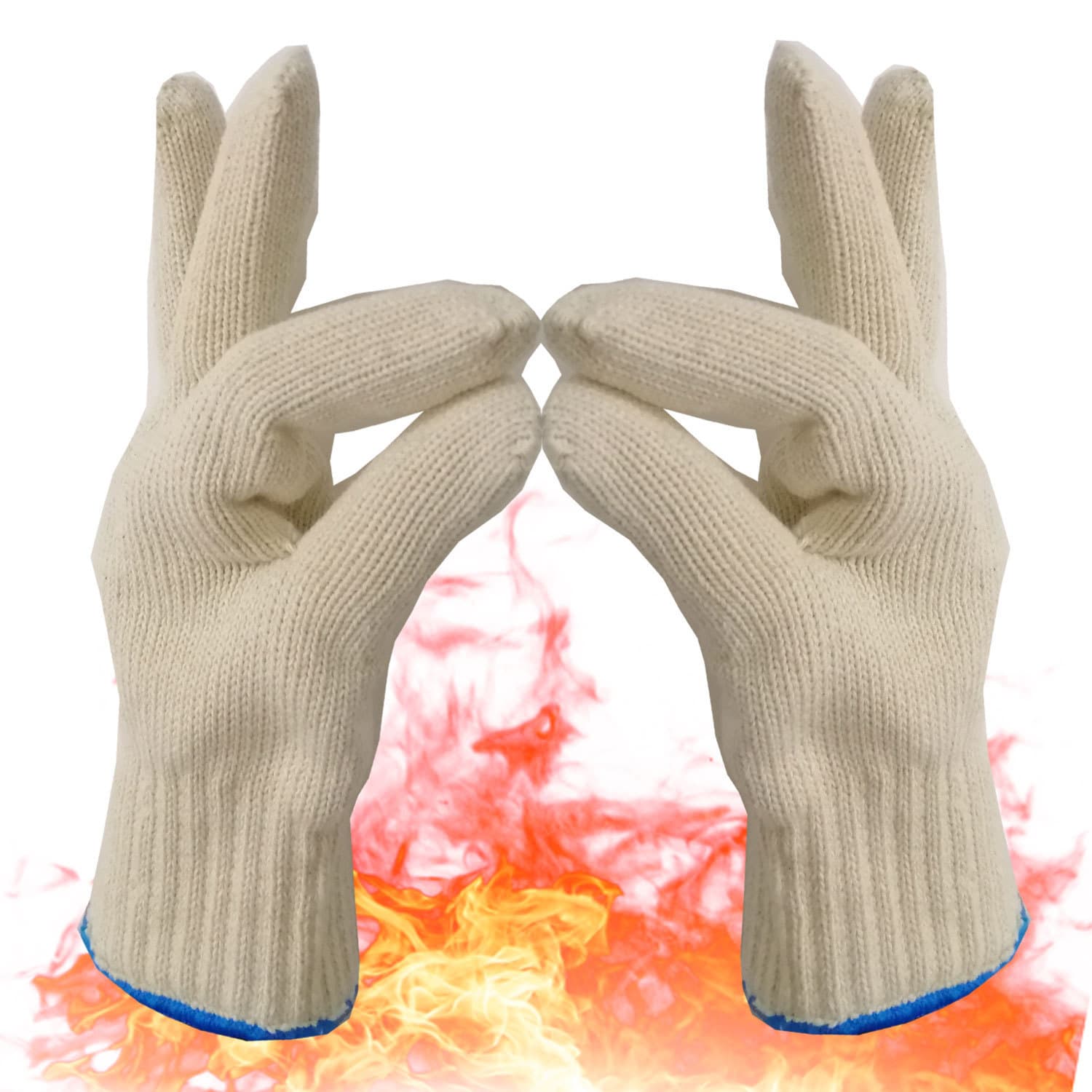 Manufacturer custom-made export heat insulation anti-scald gloves, double-layer extra-large cotton microwave oven high-temperature resistant 350-degree gloves