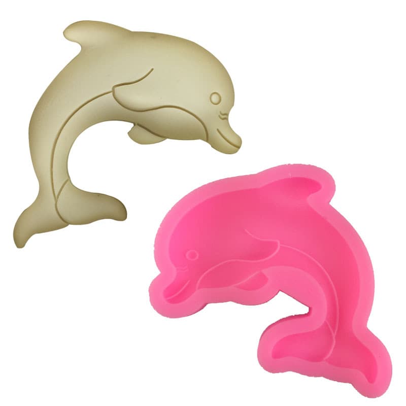 Food Grade Liquid Silicone Dolphin Mold for Soap And Candle Making Irregular Shape Baking Tool Non Toxic Gummy Candy Maker