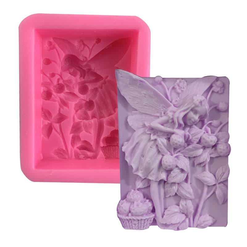 DIY Angel Wings Girl Soap Mold Handmade Silicone Candle Gypsum Drip Cake Egg Mold Irregular Shape Kitchen Baking Tools