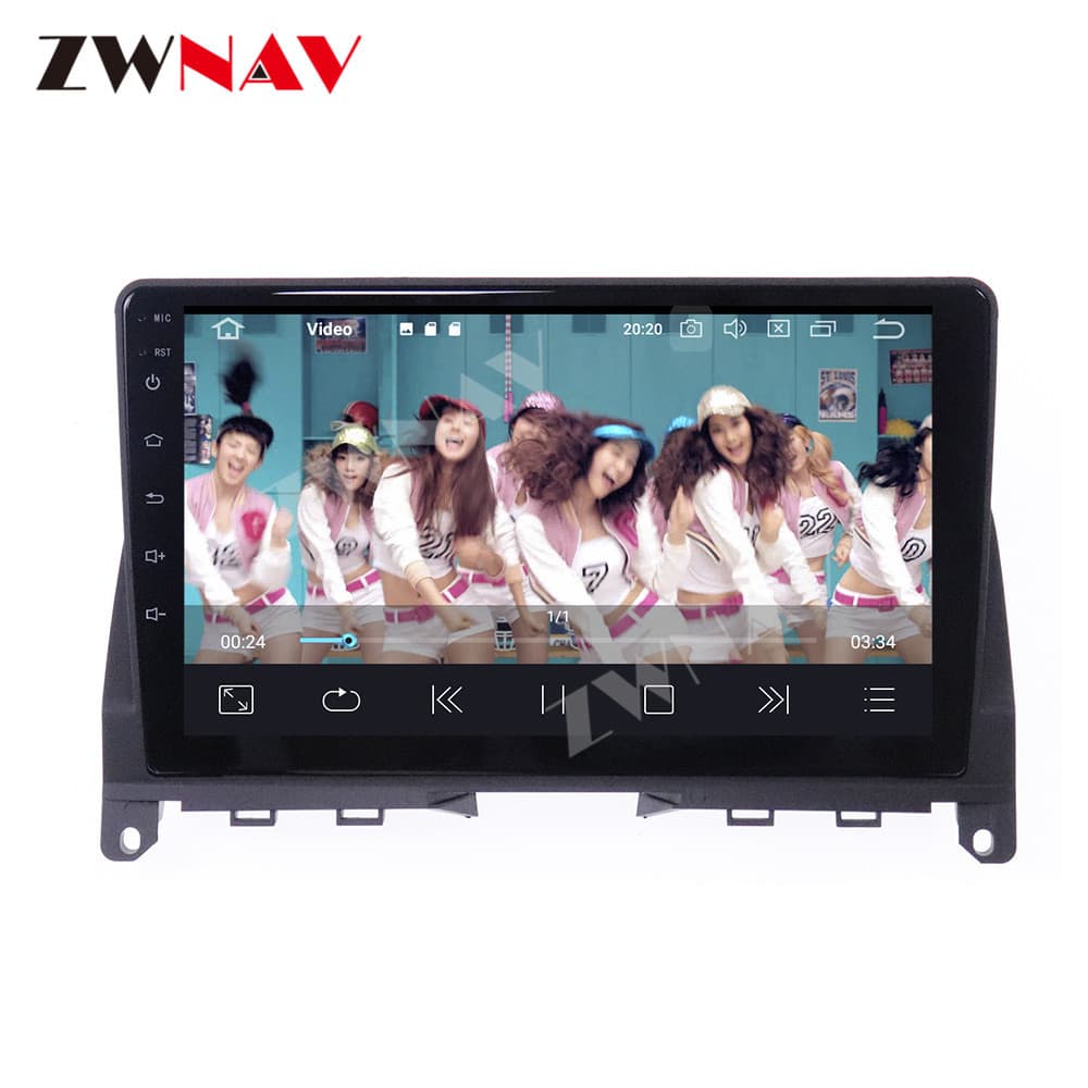 Full Touch Screen Android 9 for Mercedes-Benz C W204 2009-2013 Central Control Large Screen Navigation All-in-One