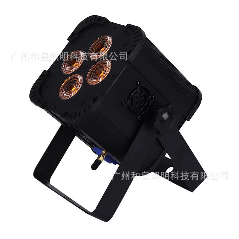 4pcs 18W 6-in-1 Wireless Par Light with WiFi Stage Rendering Wall Washer LED Battery Par Light DMX512