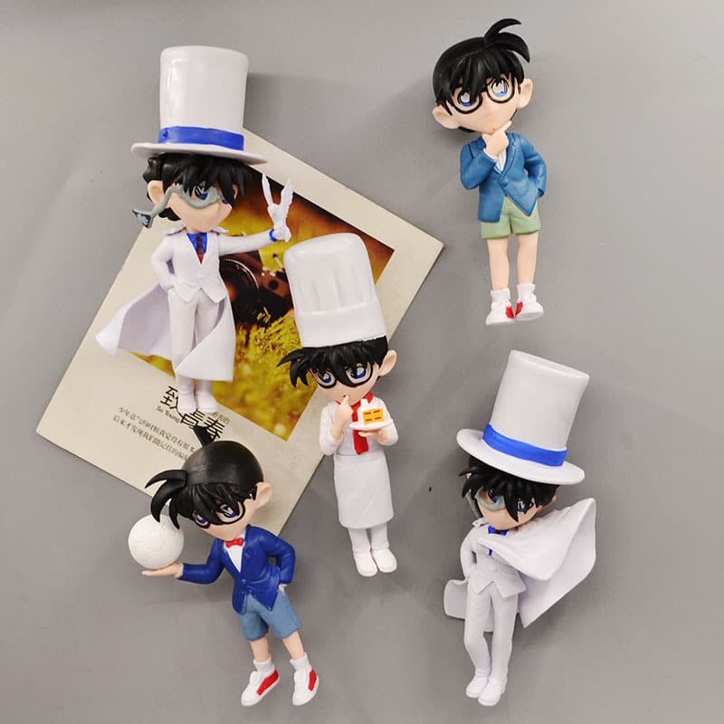 Japanese Detective Conan Anime Cartoon 3D Magnetic Sticker Creative Cute Magnet Refrigerator Magnet