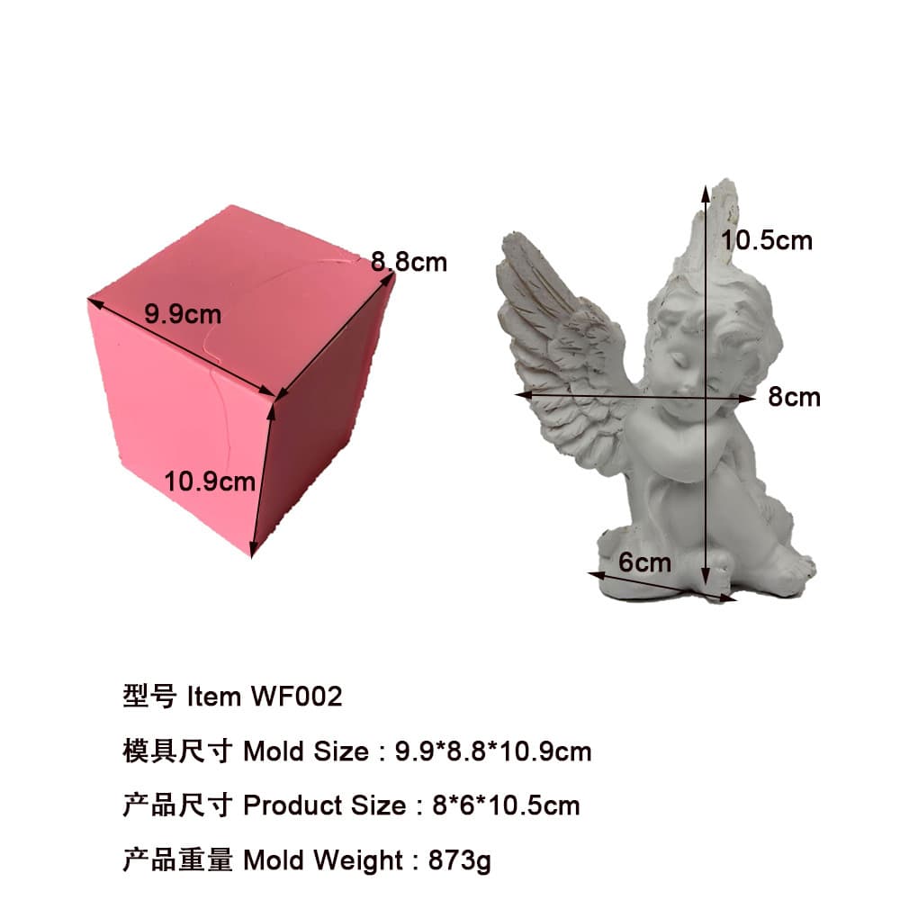 WF002 Angel Baby Gummy Mold Chocolate Silicone Mold Fondant Cake Decoration Tool 1