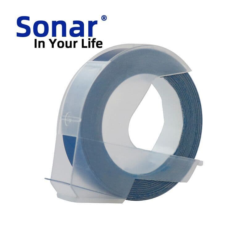 Manual Printer 6mm Black-on-White Label Tape for MOTEX Embossed Sticker Printer DYMO Label Maker