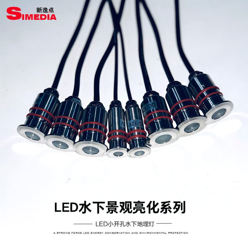 Stainless Steel LED In-Ground Light 12V 24V Recessed Mini Pool Starlight Light Underwater Light Breathing Star Light