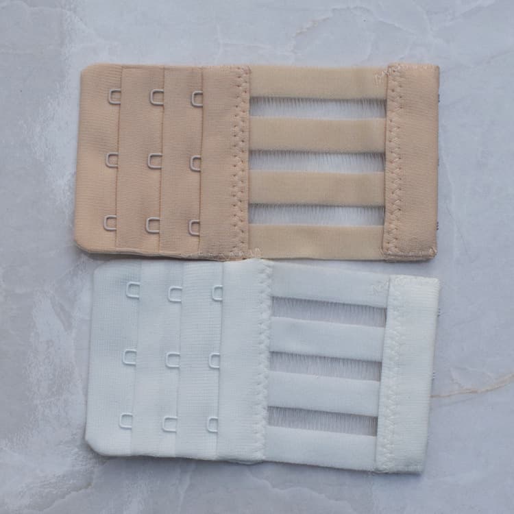Microfiber Elastic Extension Buckle, Fish Wire Back Extension Buckle, Bra Extension Strap, Elastic Bra Buckle