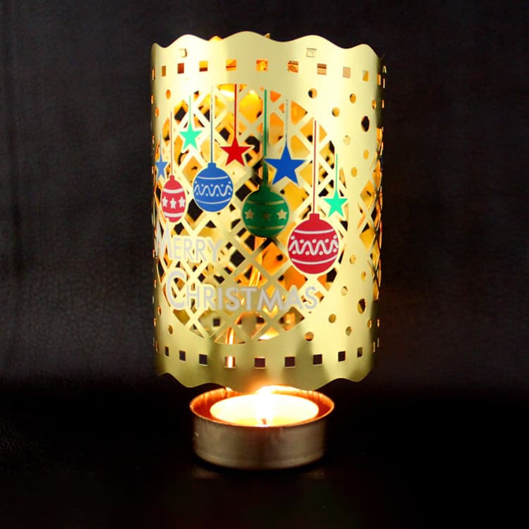 Pure Copper Rotating Candle Holder Hollow out Christmas Decoration No Mold Needed Direct Supply from Manufacturer Flying Leap Brand