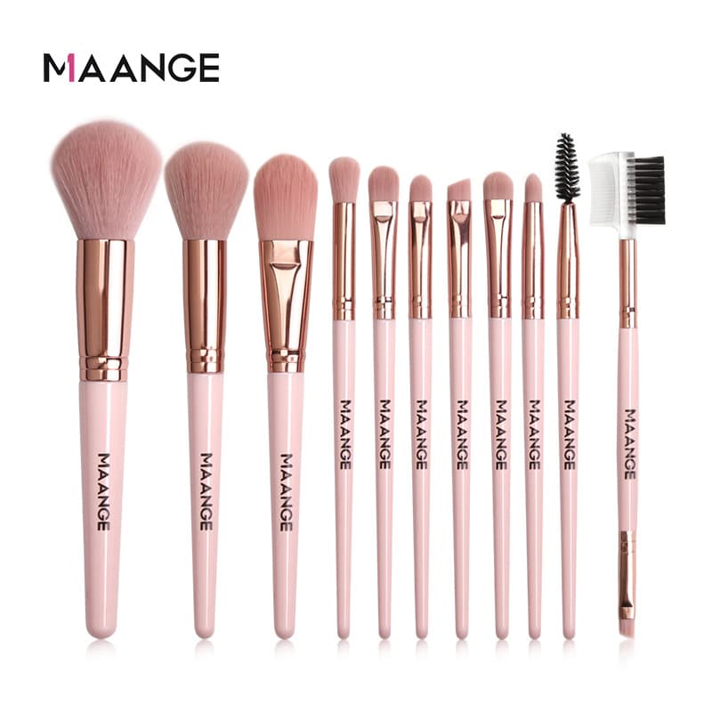 Factory direct MAANGE MAANGE new 11-piece makeup brush set makeup tools AliExpress spot wholesale